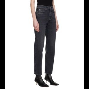 AGOLDE 90's Jean Mid Rise Loose Fit In Black Women's Size 28 NWT $180